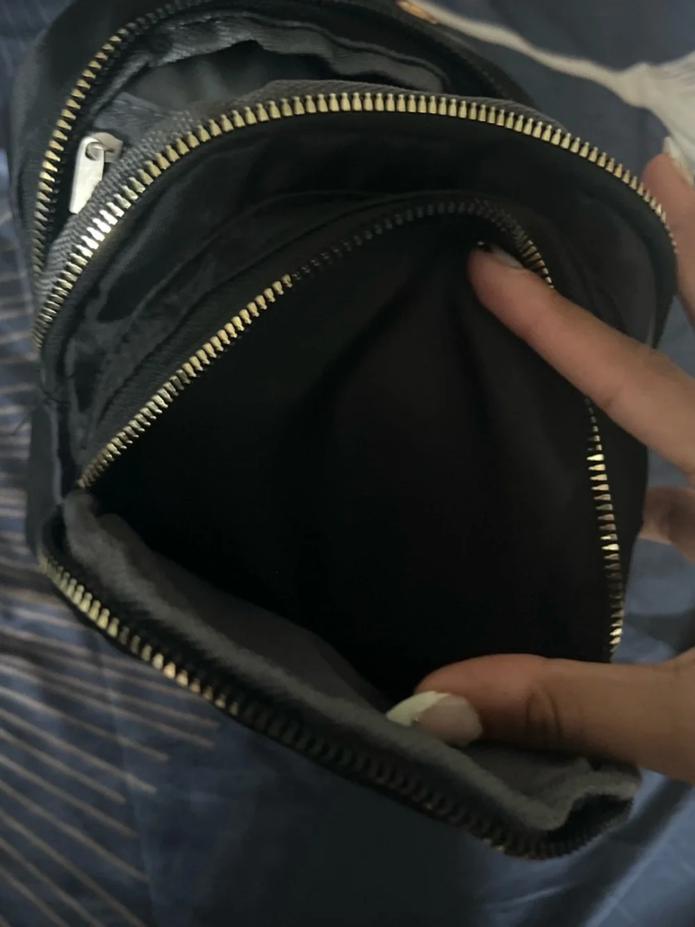 Black Quilted Crossbody Sling Bag - Sleek Everyday Carry